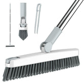AIR U+ grout brush long-handle extends reach for deep cleaning