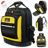 Airaj Pro Tool Backpack front view for organized 17-inch gear.