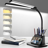 Airlonv LED Desk Lamp base storage keeps pens neat and within reach.