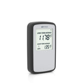 Airthings Corentium Home front view demonstrates compact, portable radon monitoring.