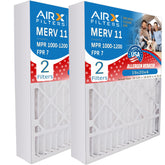 AirX Filters Wicked Clean Air 19x20x4 filter front view for snug fit and enhanced filtration.