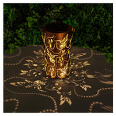 AITENISEN solar lantern with hummingbird decor lights outdoor spaces at dusk.