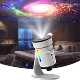 aiyyotto Star Projector ceiling projection creates calming galaxy ambiance.