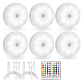 Akavivo RGB puck light under cabinet mood lighting