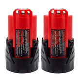 Akkopower Milwaukee M12 4.0Ah battery front view highlighting high capacity