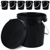 AKOLAFE 6-pack paint cans with lids and handles for organized storage