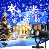 AKSDA Christmas snowflake projector dual-head outdoor creates a magical winter scene.