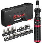 ALAIAL torque screwdriver set contents with case for organized bike and scope work
