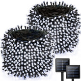 Albelt 2-pack solar string lights outdoors for porch ambiance.
