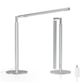 ALFELE metal desk lamp with foldable arm for space-saving setup.