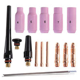 Alffun back cups set for TIG torch shielding and stability.