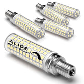 ALIDE E12 100W dimmable bulb in chandelier providing bright, even illumination.