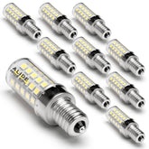 ALIDE E12 LED Candelabra Bulb 550lm, 6000K daylight, bright chandelier replacement