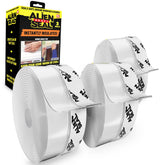Alien Tape draft seal roll applied to a door gap reduces drafts.