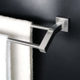 Alise bath double towel bars with dual racks for organized towels
