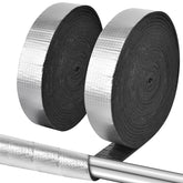 ALLWIN pipe wrap insulation with outdoor-foil finish improves weather resistance.