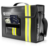 Alorva firebag front view shows rugged construction for secure document protection