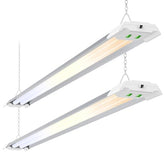 ALUSSO LED Shop Light with Reflector, angled view for even garage illumination