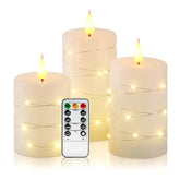 Amagic flameless candle 3x4 inch shows realistic wax texture with a gentle flicker for cozy evenings.