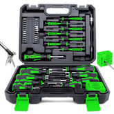 Amartisan 43 piece magnetic screwdriver set in case, organized for quick access and transport.