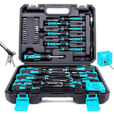 Amartisan magnetic screwdriver set in its case for easy storage.
