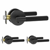 Amerdeco 3-pack matte black interior door handles for durable interior use