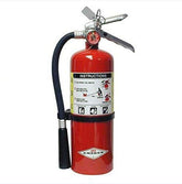 Amerex B500 ABC fire extinguisher front view with 5 lb capacity for quick access
