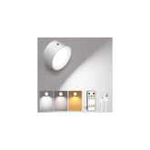 AMETHEUS LED wall light rechargeable mount for cordless bedside reading.