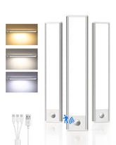 AMETHEUS under cabinet light with motion sensor illuminates surfaces for hands-free convenience.