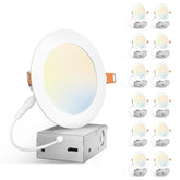 Amico 12-pack 5-inch LED downlight in box, ready for easy installation.