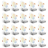 Amico 20-pack 6-inch recessed lights with junction box for quick retrofit installs