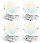 Amico 4-inch LED downlight showing 5CCT color temperature options for adaptable ambiance