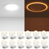 Amico 4-inch night-light recessed downlight with warm amber 2000K glow.