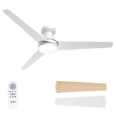 Amico 52-inch ceiling fan with light and remote for living room comfort