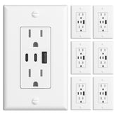 Amico 6.0A USB outlet with three ports for simultaneous charging