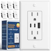 Amico 6.0A USB outlet 6-pack for simultaneous charging across spaces