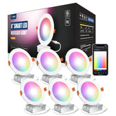 Amico 6-inch smart recessed downlight with WiFi for automation.
