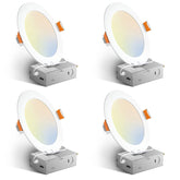 Amico 6-inch downlight with junction box for clean ceiling installation.