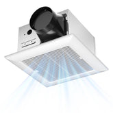 Amico ceiling-mounted exhaust fan improves bathroom air flow.