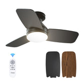 Amico ceiling fan with light and remote control in living room for comfort