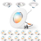 Amico eyeball downlight with adjustable swivel for accent lighting