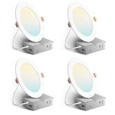 Amico four-pack 6-inch lights with a 5CCT switch for versatile room lighting