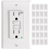 Amico GFCI outlet with thinner design for easier wiring.
