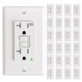 Amico GFCI outlet with thinner design fits tight electrical boxes.