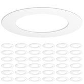 Amico goof ring with outer diameter 8.6 inches conceals rough ceiling cuts.