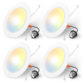 Amico recessed lighting with 7.2-inch diameter covers rough drywall for a seamless install.