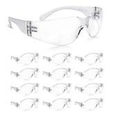 Amoolo Clear Safety Glasses 24-pack provide durable protection for work and DIY projects.