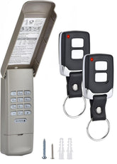 Amtake garage door keypad front view showing compact mounting