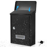 Amylove weatherproof mailbox on wall protects mail from rain