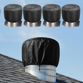 Amylove wind turbine roof vent cover 20x20 on roof protects vent from dust and water.
